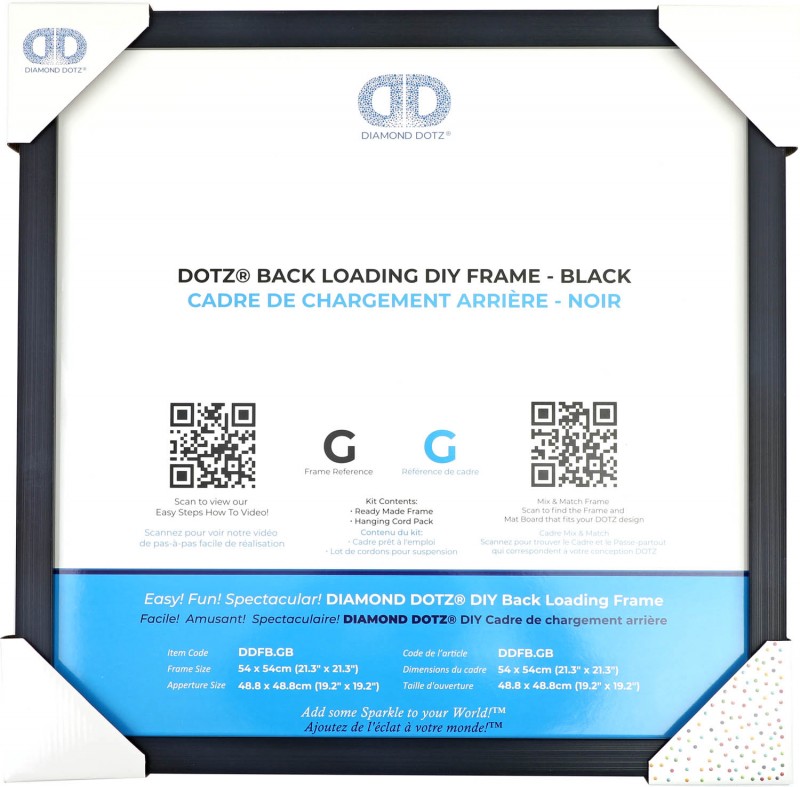 BACK LOADING FRAME G BLACK - 21.30 x 21.30 in