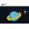 Black Space Zipper Pouch