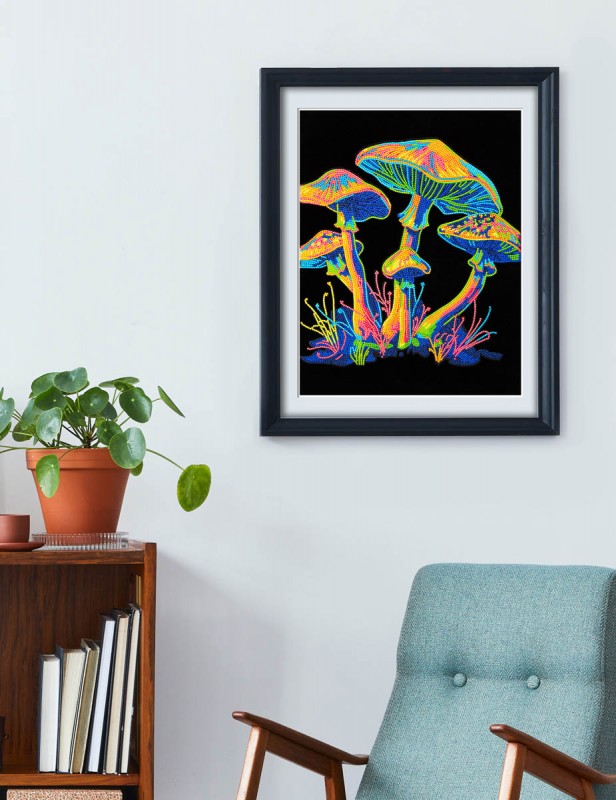 Neon Mushrooms