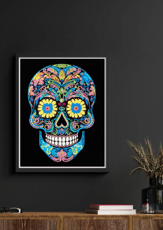 Neon Sugar Skull