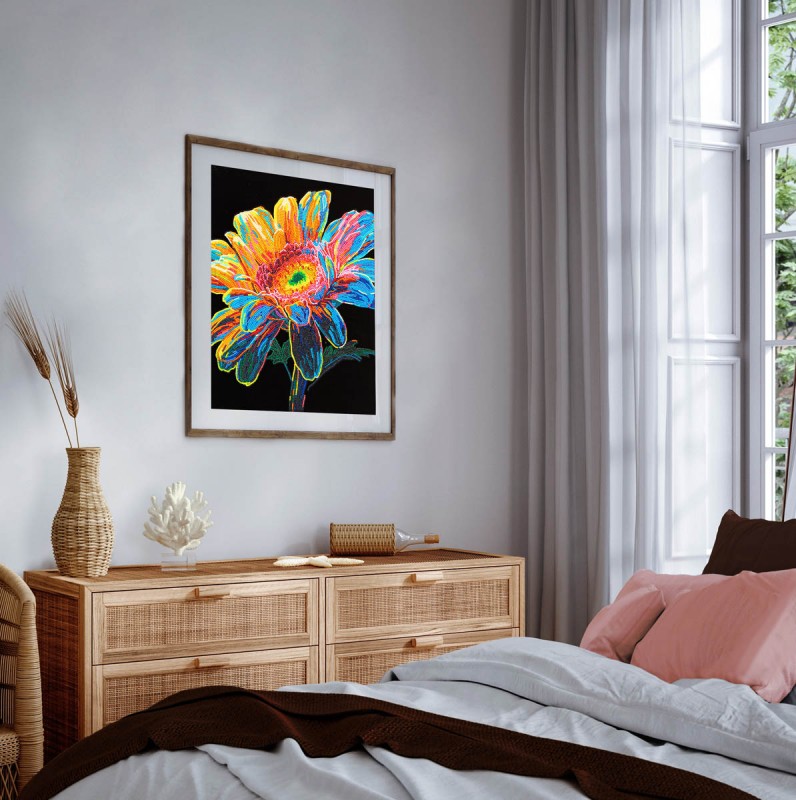 Neon Gerbera
