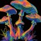 Neon Mushrooms