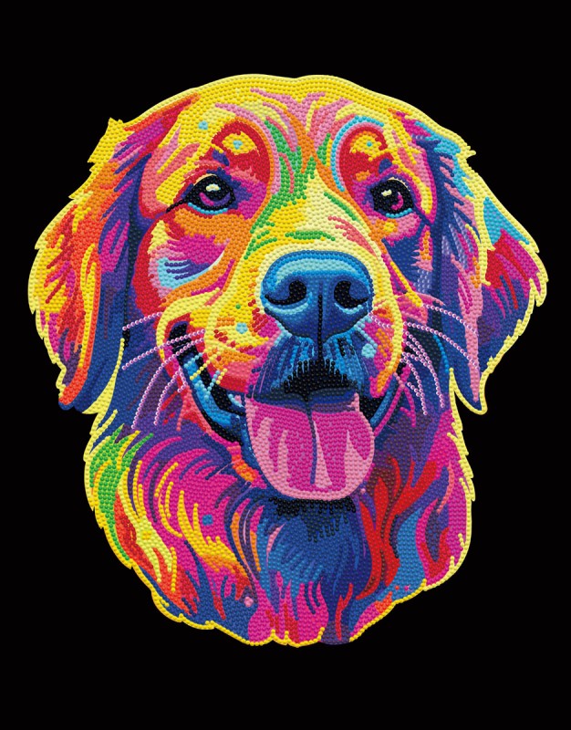 Neon Golden Retriever