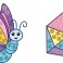 BIG DOTZ ® Stickers Pack 4 Butterfly Sparkle
