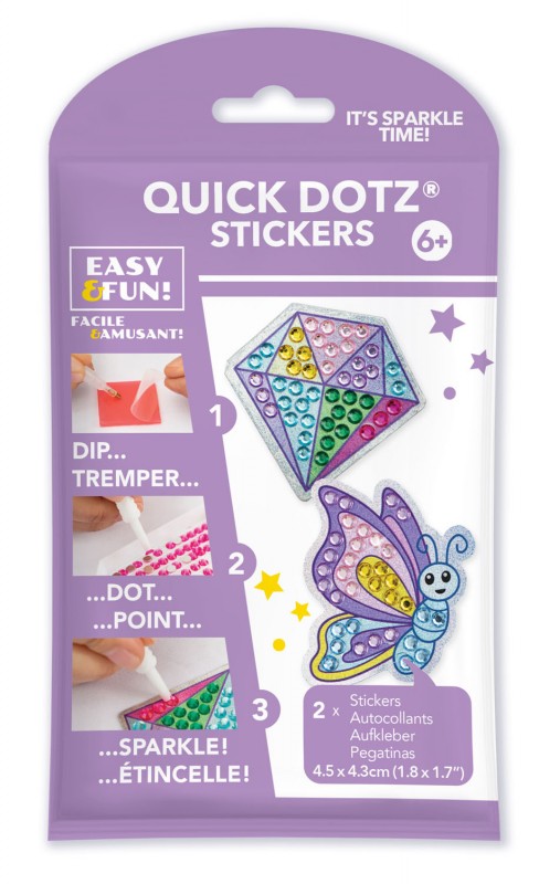 BIG DOTZ ® Stickers Pack 4 Butterfly Sparkle