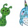 BIG DOTZ ® Stickers Pack 5 Slip & Swim