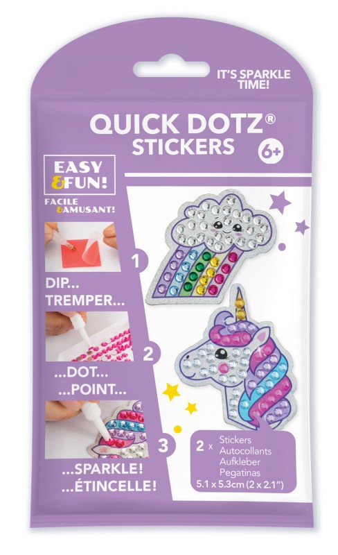BIG DOTZ ® Stickers Pack 6 Rainbow Unicorn