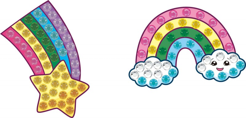 BIG DOTZ® Stickers Pack 7 Star Rainbow