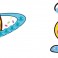 BIG DOTZ ® Stickers Pack 8 Planet Donut & Ladybeetle