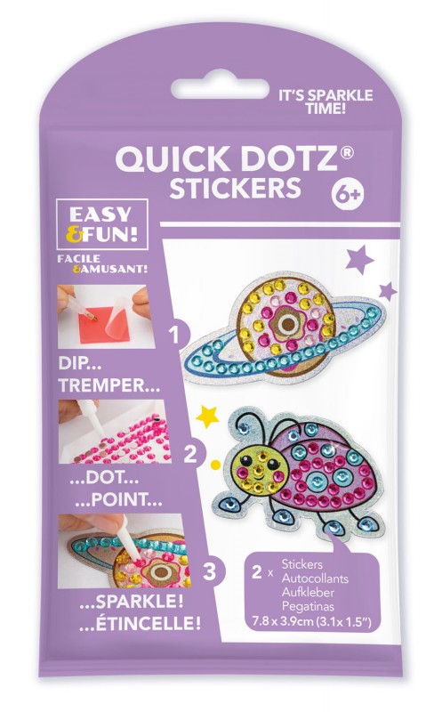 BIG DOTZ ® Stickers Pack 8 Planet Donut & Ladybeetle