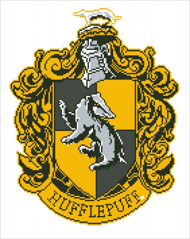 Hufflepuff Crest Diamond Painting Kit