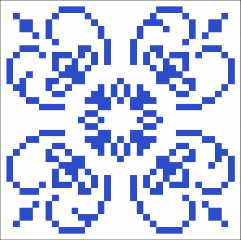 DD1.004 - Blue on White