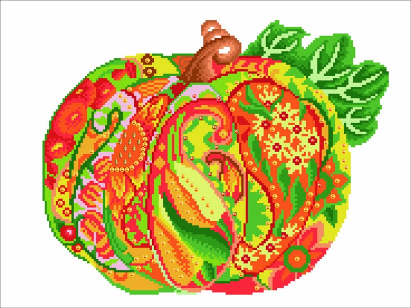 DD10.016 - Autumn Pumpkin Amber Sparkle