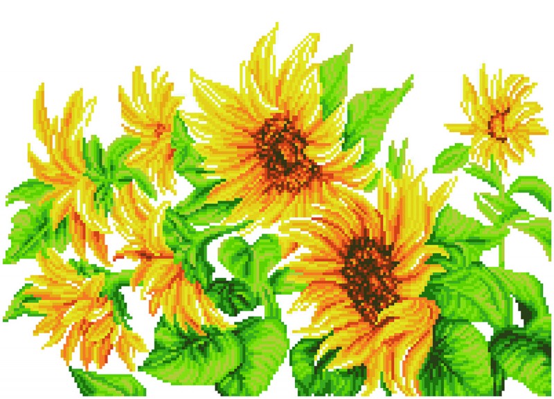 DD10.023 - Hazy Daze Sunflowers