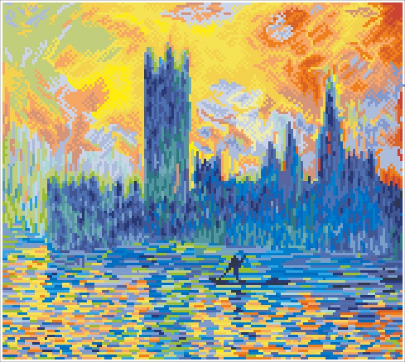 DD10.038 - London Parliament in Winter (après Monet)