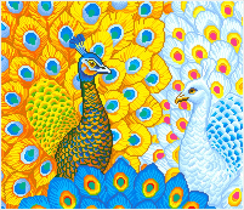DD12.014 - Romantic Peacocks