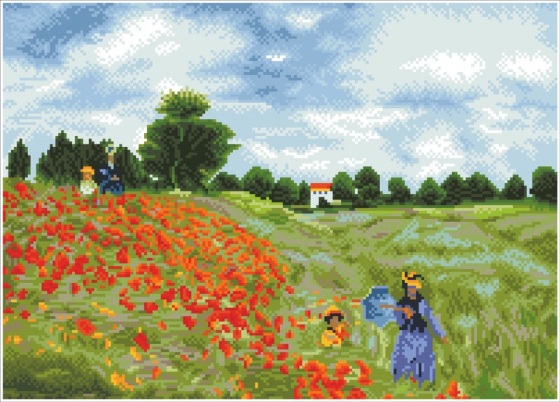 DD12.048 - Poppy Fields (après Monet)