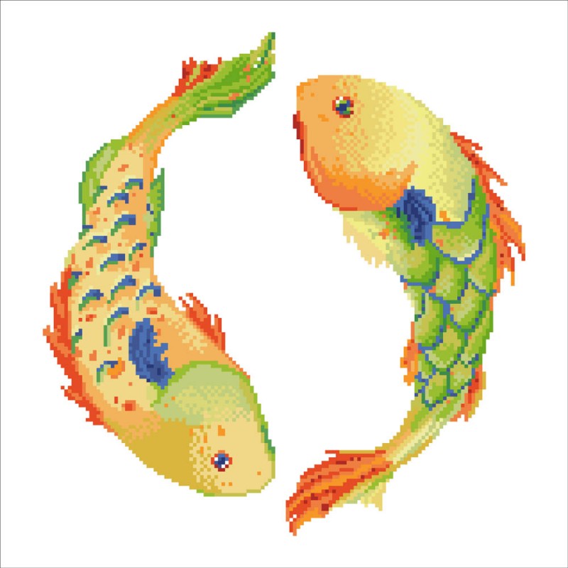 DD16.002 - Diamond Dotz Pillow Dancing Fish