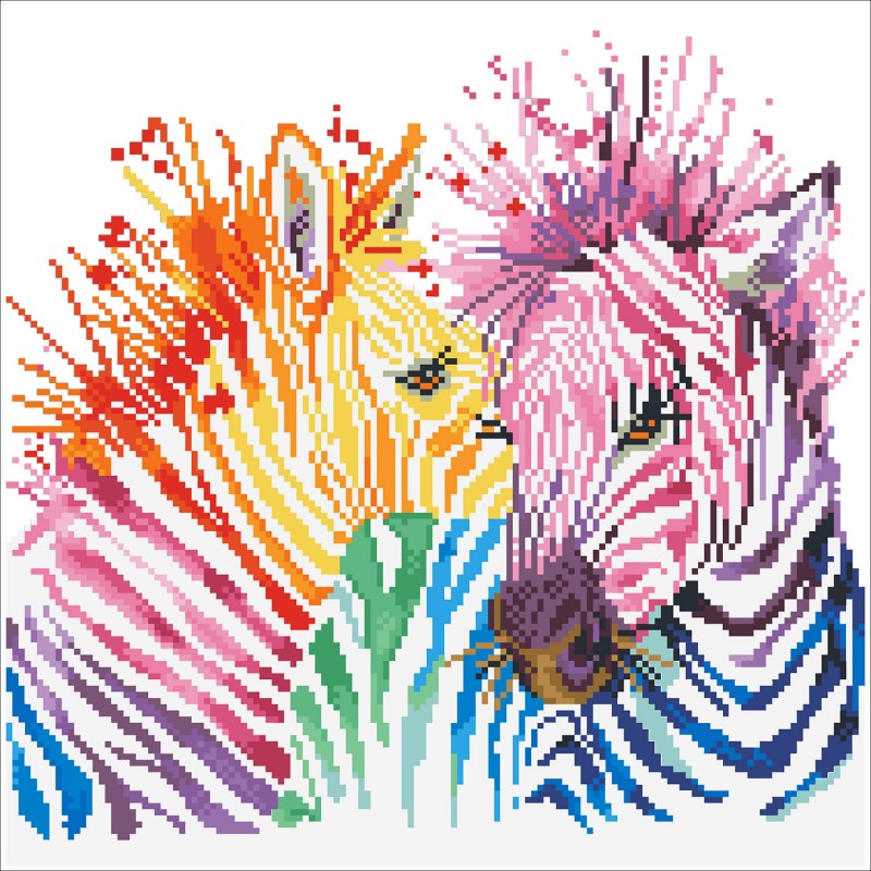 DD8.005 - Rainbow Zebras