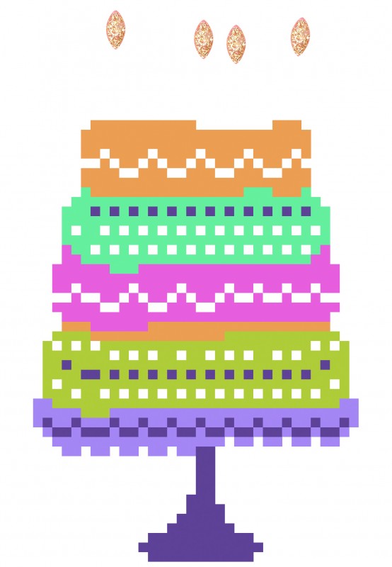 DDG.004 - Greeting Card HAPPY BIRTHDAY CAKE