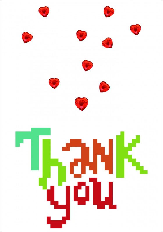 DDG.005 - Greeting Card THANK YOU HEART