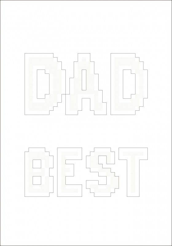 DDG.013 - Greeting Card BEST DAD