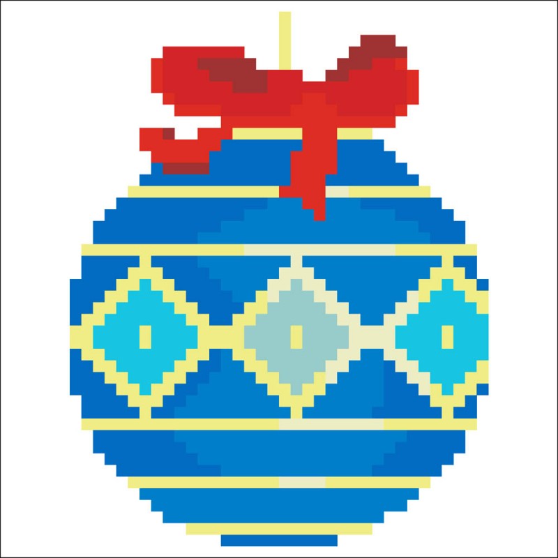 DDP2.020 - Blue Bauble Pillow