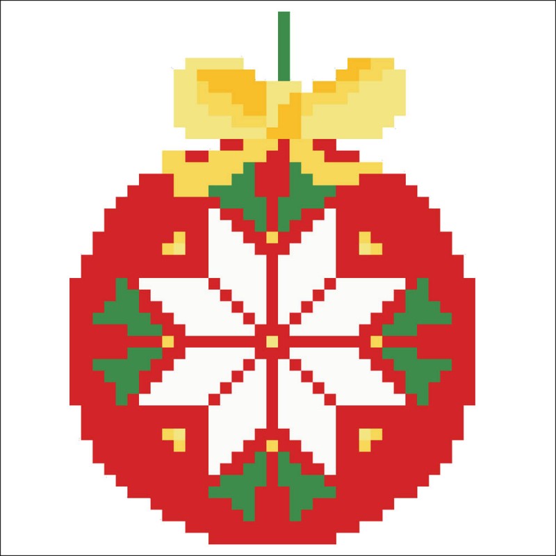DDP2.021 - Red Bauble Pillow