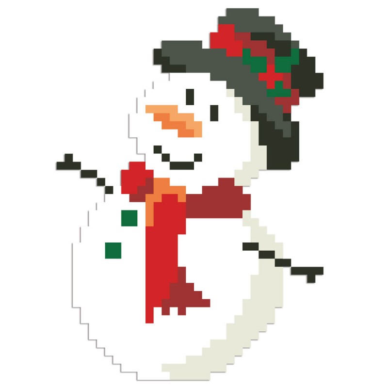 DDP2.033 - Snowman Top Hat Pillow