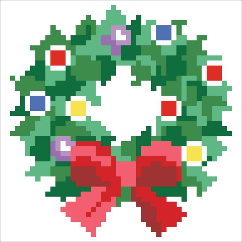 DDP2.037 - Christmas Wreath Pillow