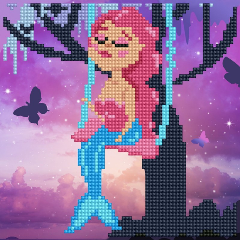Swinging mermaid