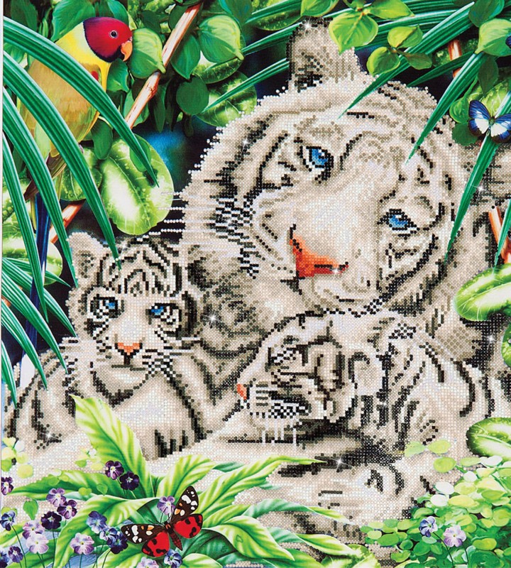 DD10.006 - White Tiger & Cubs