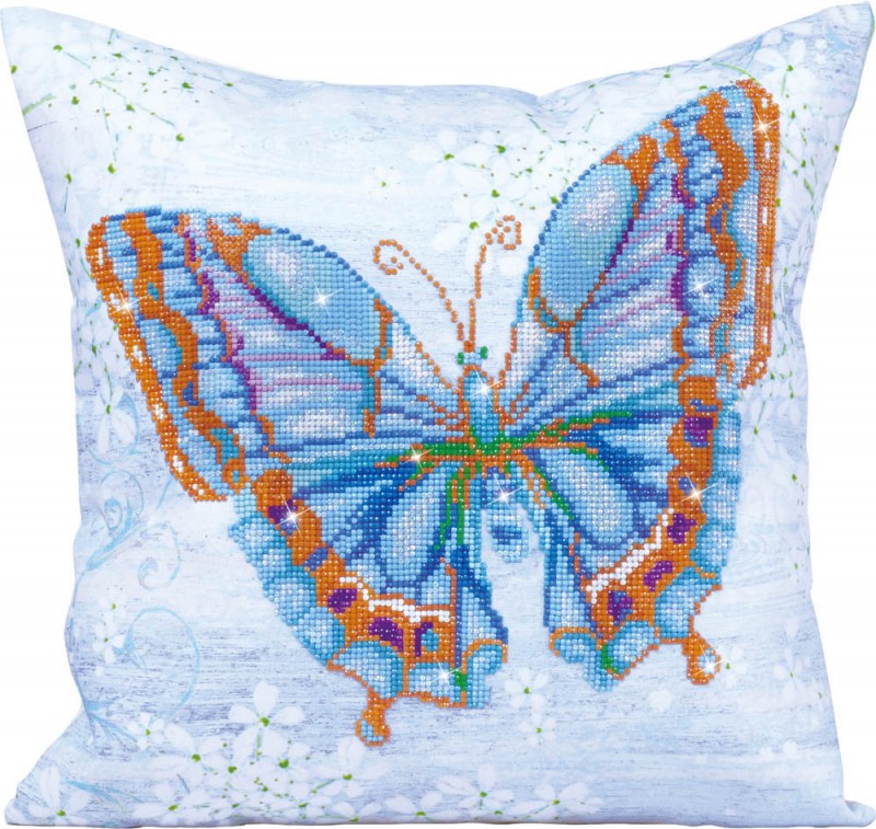 DD16.006 - Diamond Dotz Pillow Papillon Bleu