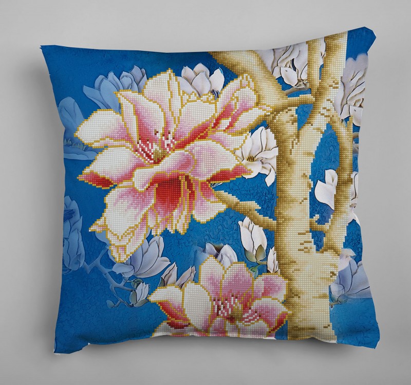 DD16.014 - Magnolias on blue 2