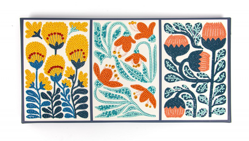 Modern Floral Triptych