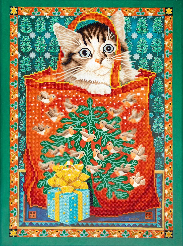 Manuel in the Christmas Robin Bag Manuel in the Christmas Robin Bag
