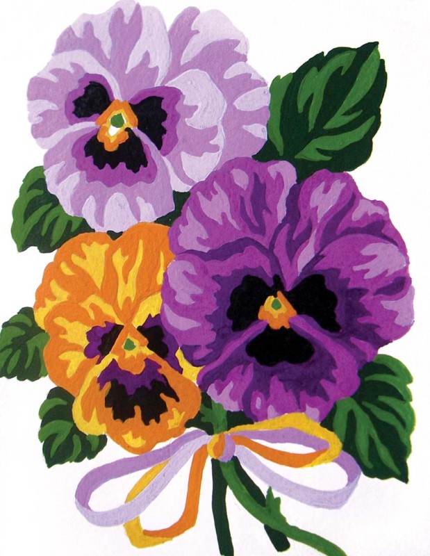 3287 - Pansies Bouquet