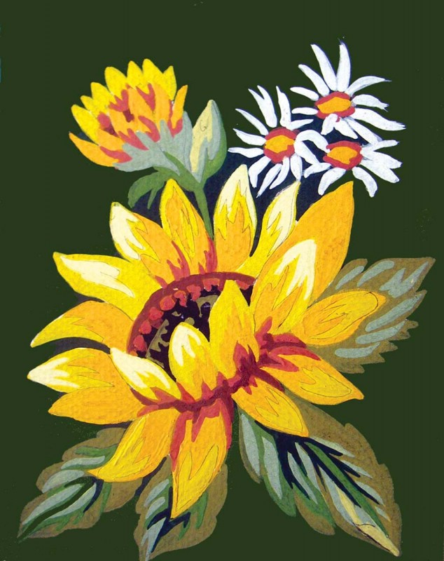 3280 - Sunflower and Daisies
