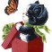 3193 - Kitten and Butterfly