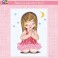 3302K - Angel Girl Praying with Moon & Stars