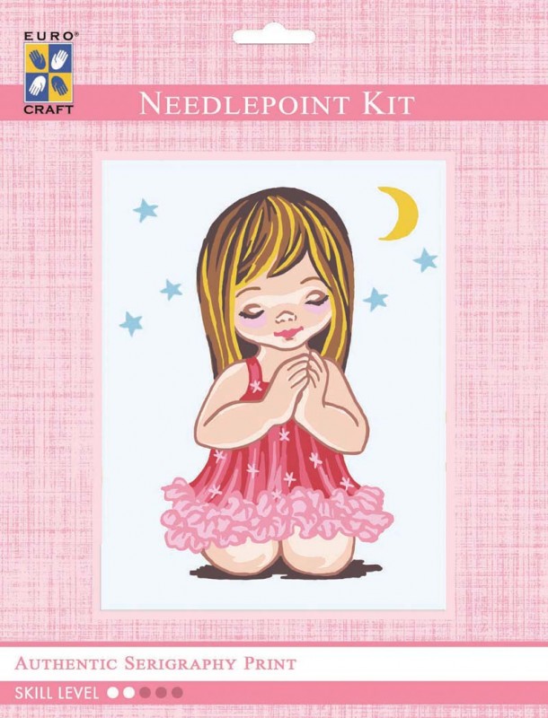 3302K - Angel Girl Praying with Moon & Stars 3302K - Angel Girl Praying with Moon & Stars