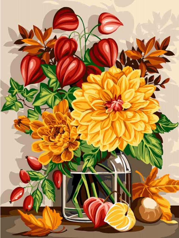 926.331 - Canevas Bouquet D'Automne